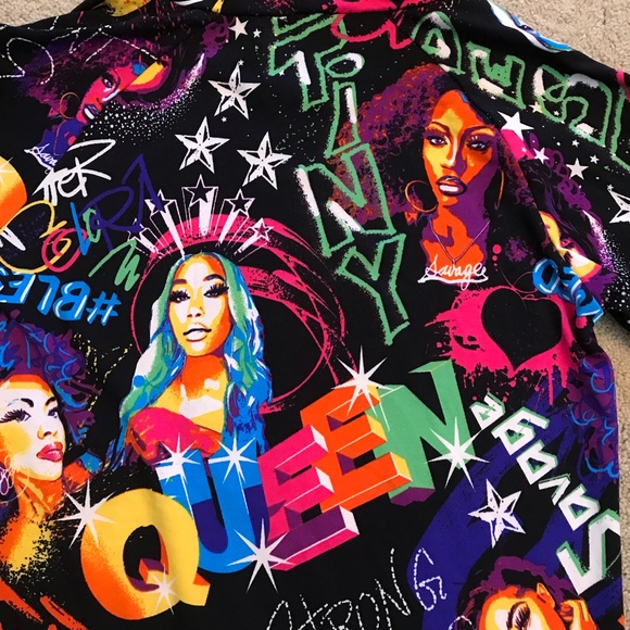 NYC Urban Graffiti Hoodie Jacket Women Size Small Black Multi Color Rap Soul Hip - Picture 5 of 10